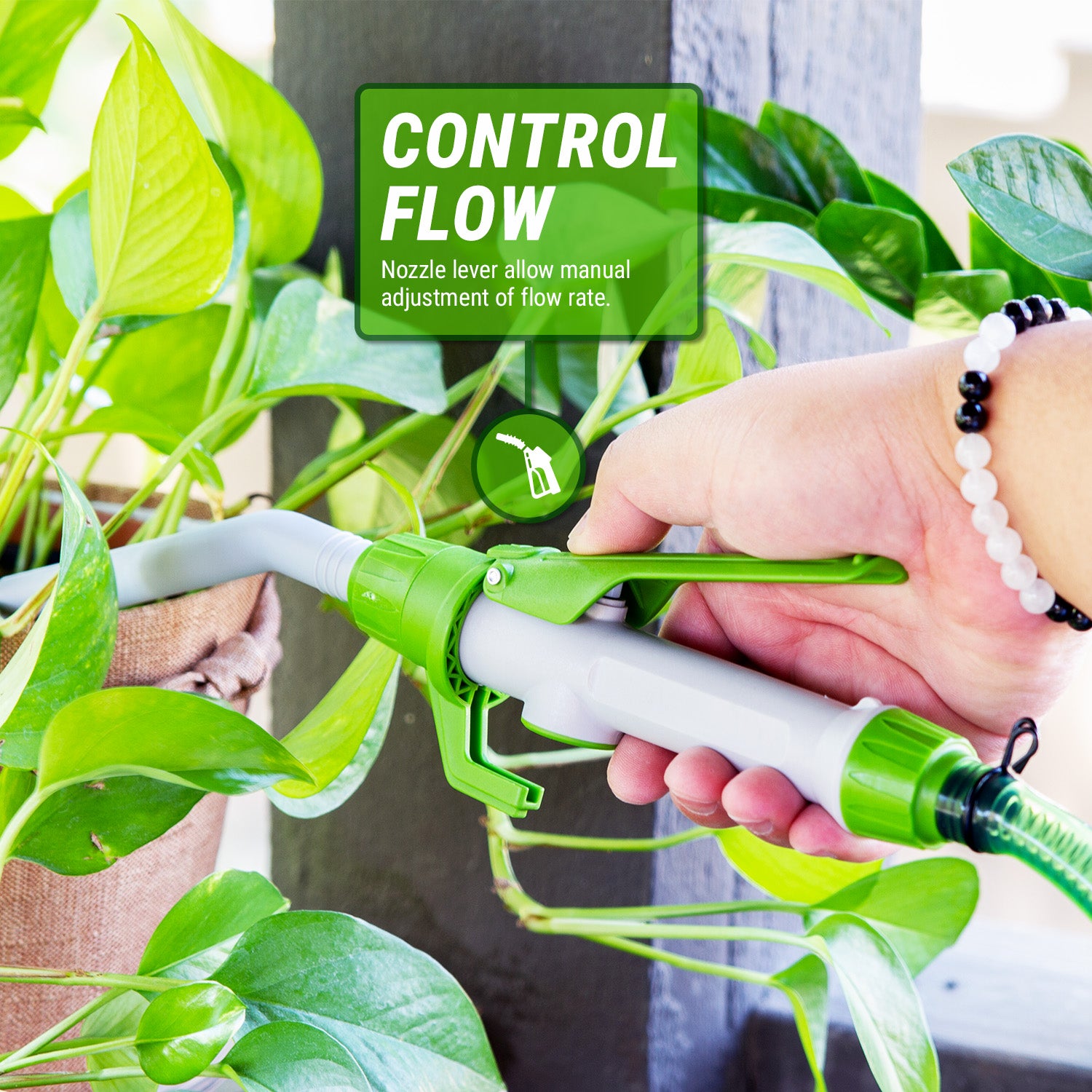 TRWCRB Rechargeable Battery Powered Watering Can, 7 Ft Hose TERA PUMP